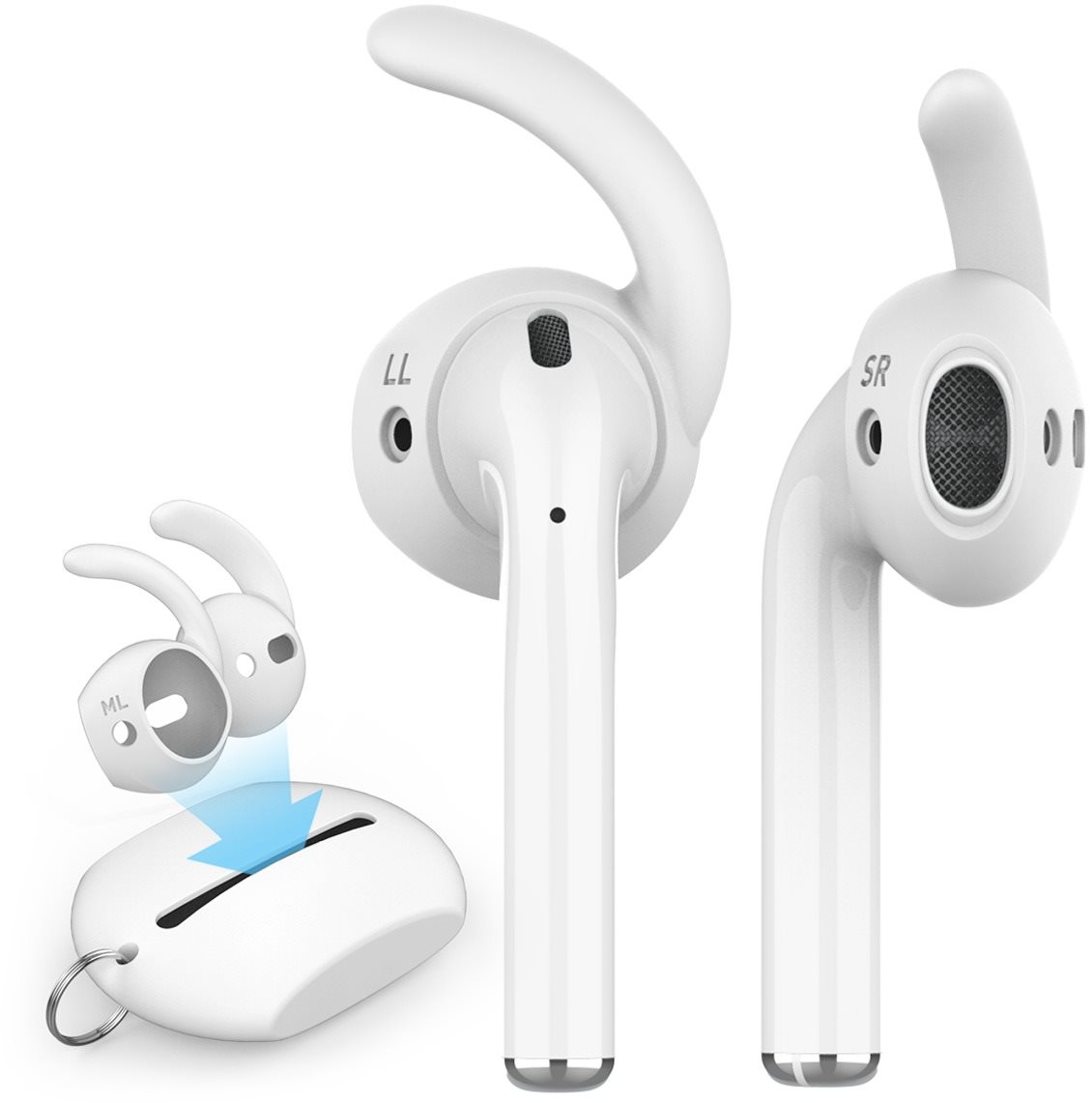 AhaStyle AirPods EarHooks 3 pár fehér