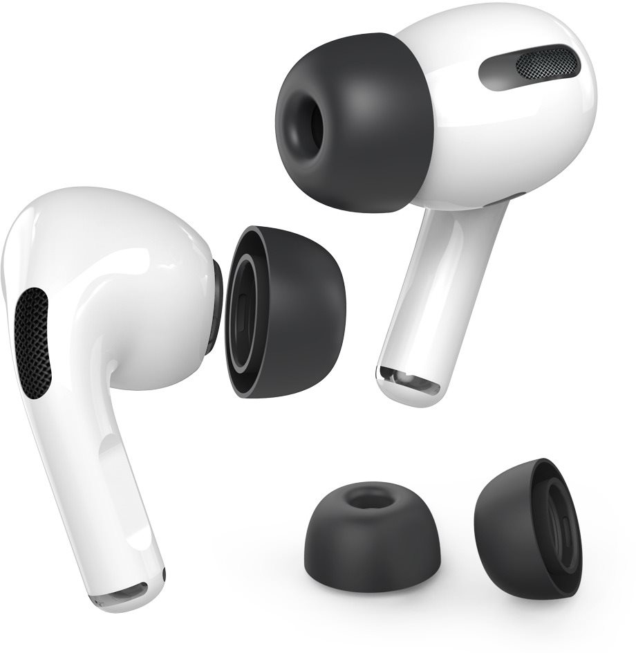 Ahastyle Szilikon Earhooks az AirPods Pro fülhallgatóhoz black 3 db