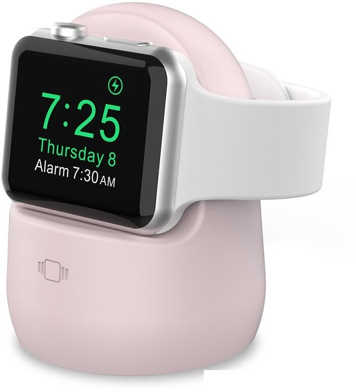 AhaStyle Szilikon állvány Apple Watch okosórához - rózsaszín