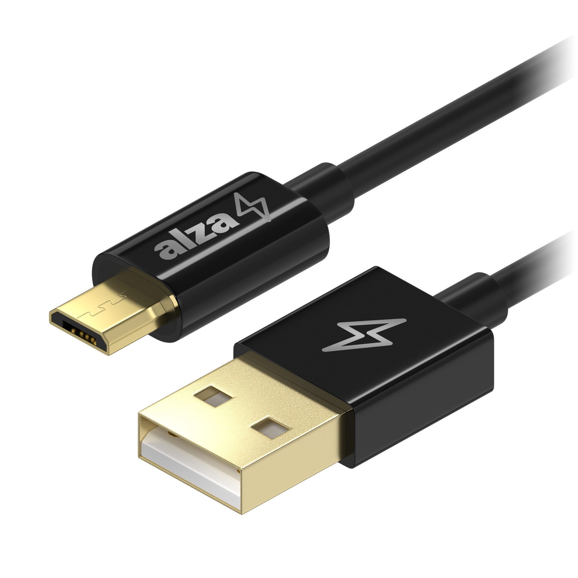 AlzaPower Core Micro USB 0,5m fekete