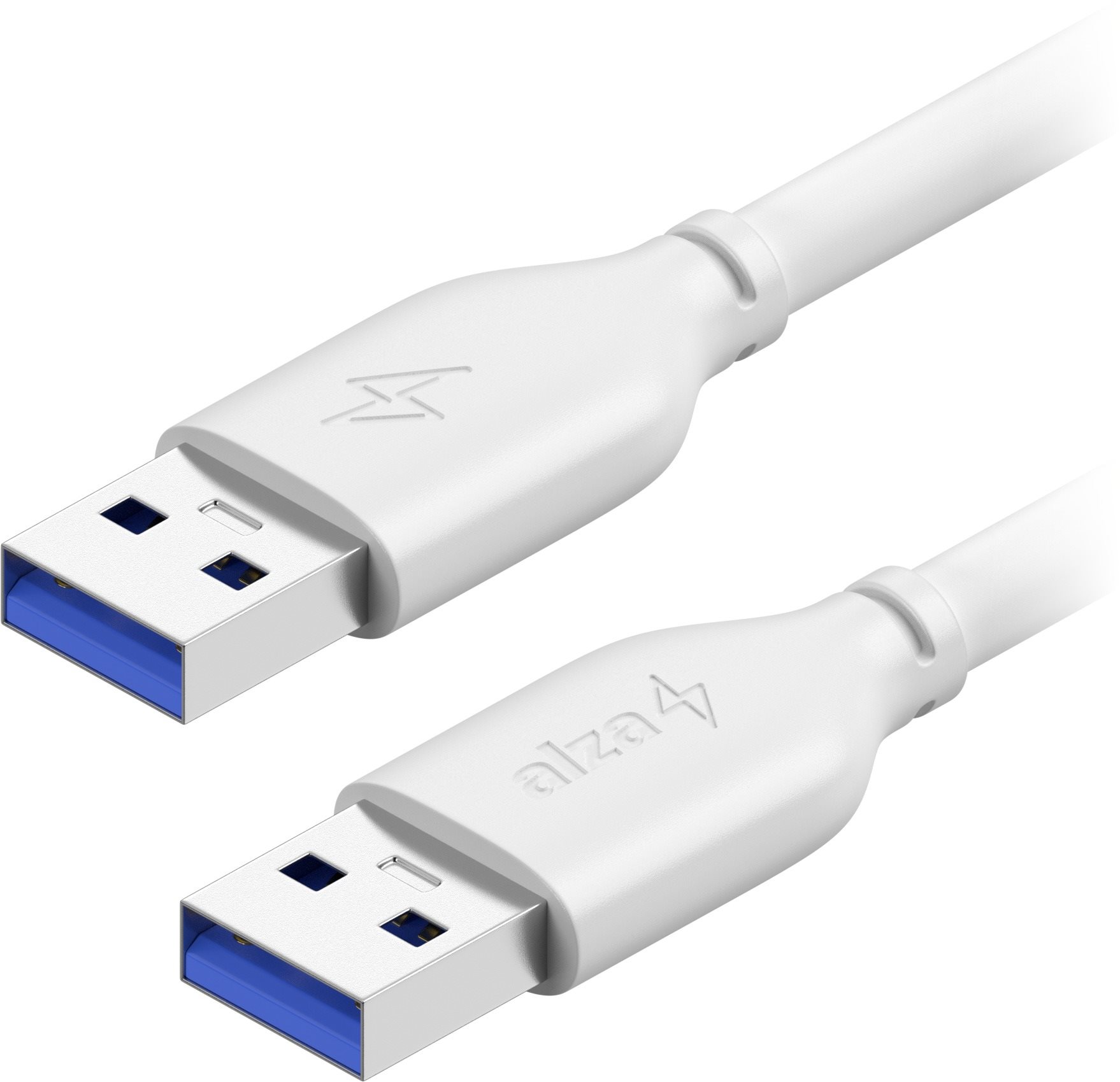 AlzaPower Core USB-A (M) to USB-A (M) 3.0, 0,5m, fehér