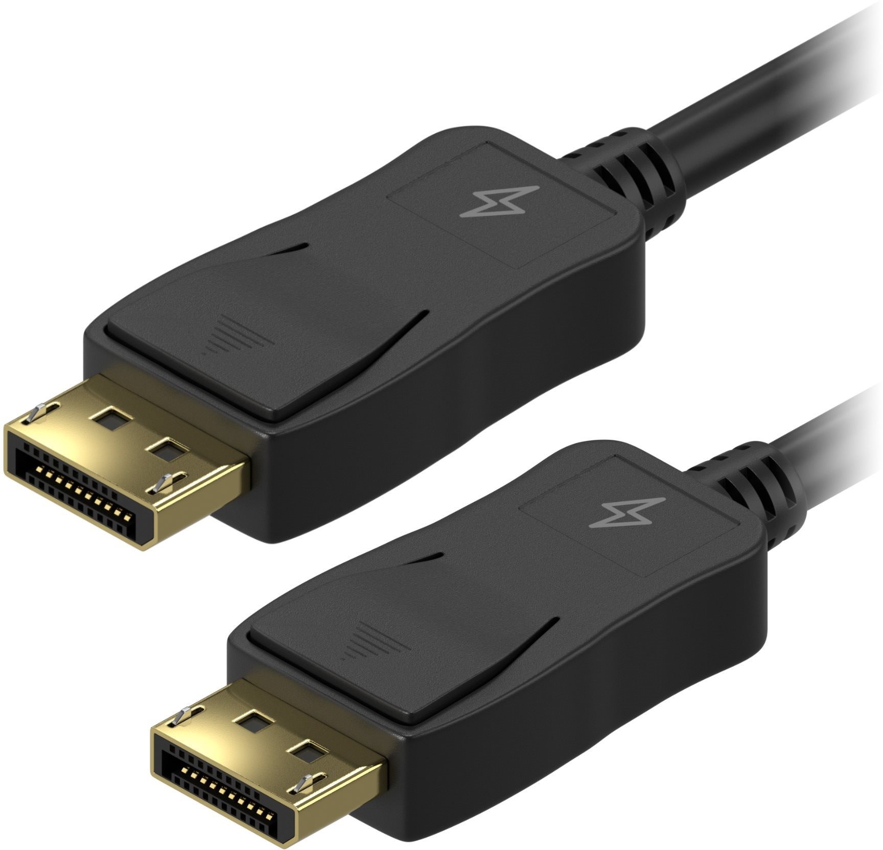 AlzaPower DisplayPort-ról (M) DisplayPort-ra (M) csatlakozókábel, 1,5 m, fekete