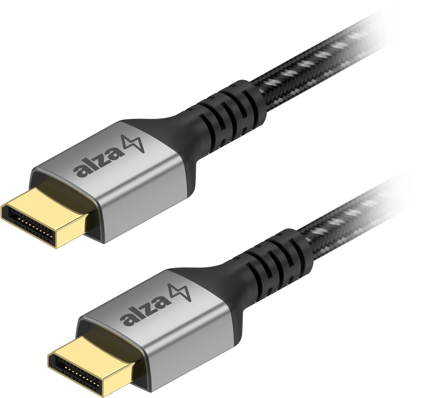 AlzaPower Alucore DisplayPort (M) - DisplayPort (M) összekötő 8k 1 m fekete