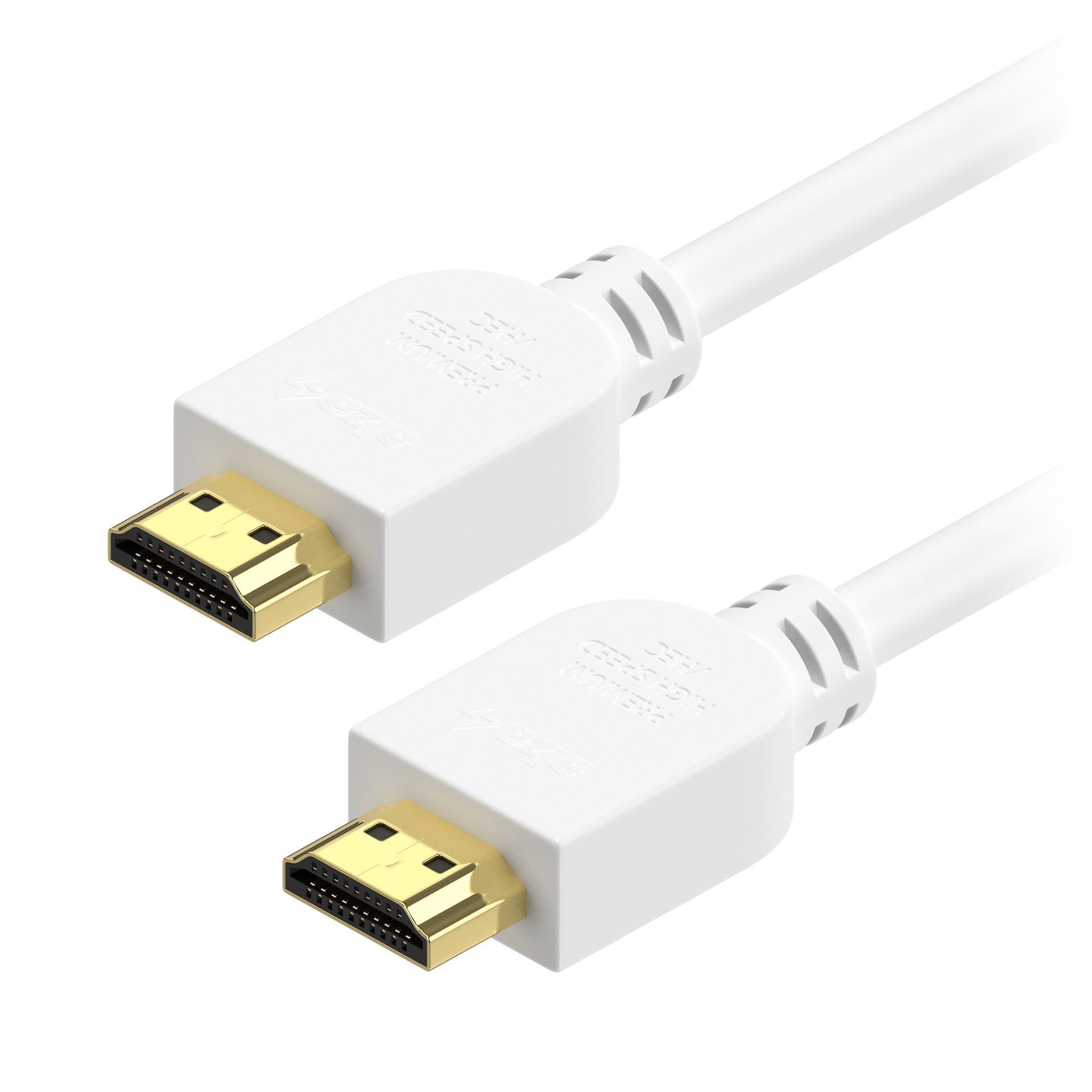 AlzaPower Premium HDMI 2.0 High Speed 4K fehér