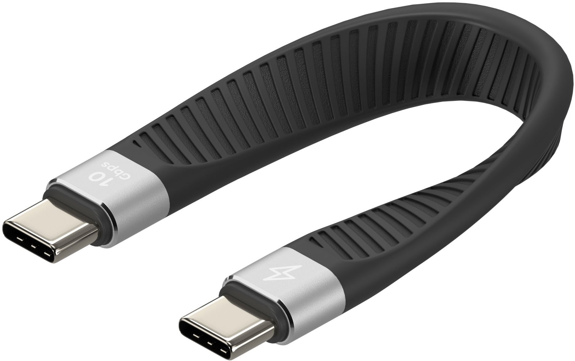 AlzaPower FlexCore USB-C to USB-C 3.2 Gen 2, 5A, 100W, fekete