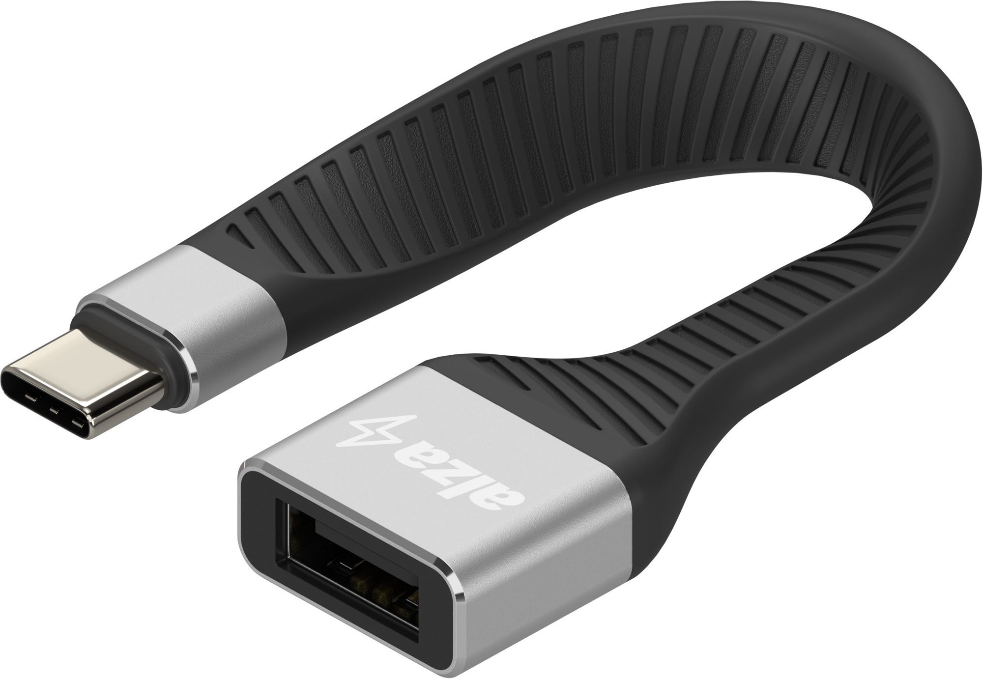 AlzaPower FlexCore USB-C 3.2 Gen 2 (M) - USB-A (F) fekete