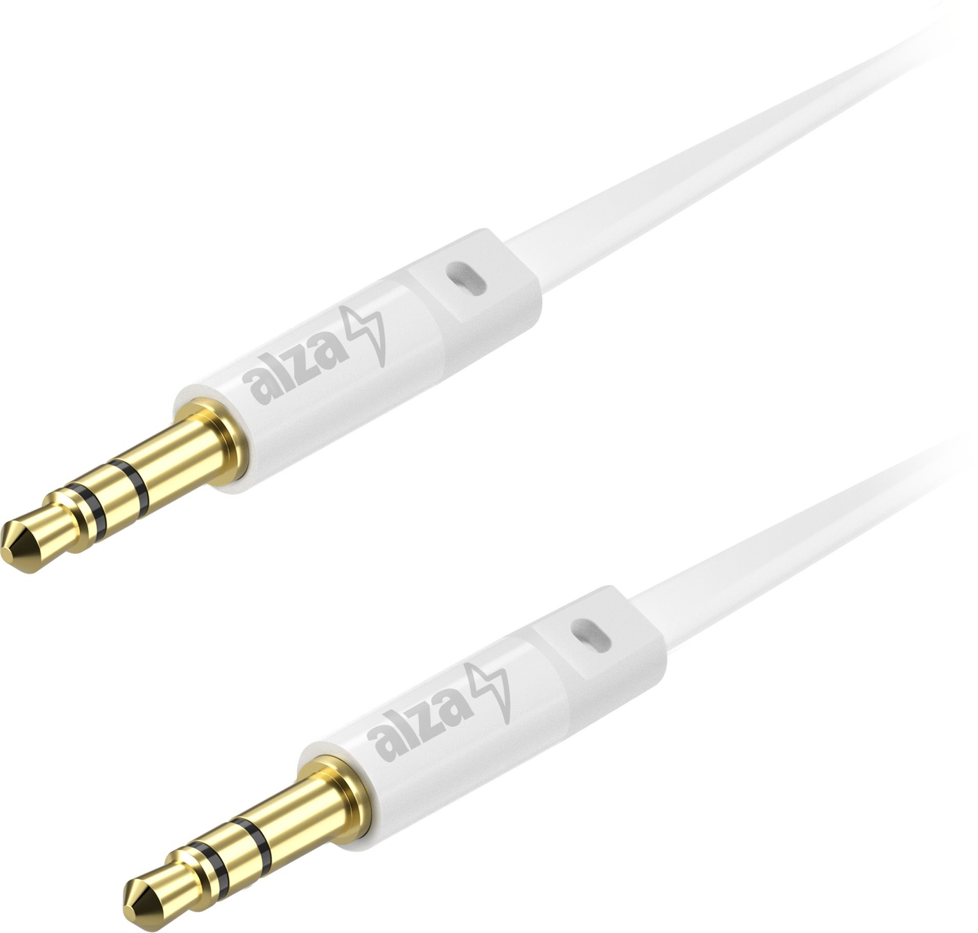 Alzapower FlatCore Audio 3,5 mm Jack (M) to 3,5 mm Jack (M) 0,5 m fehér