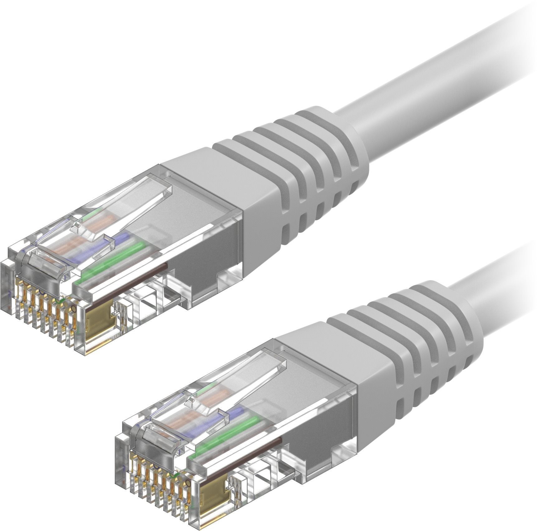 AlzaPower Patch CAT5E UTP crossed 0,5m, szürke