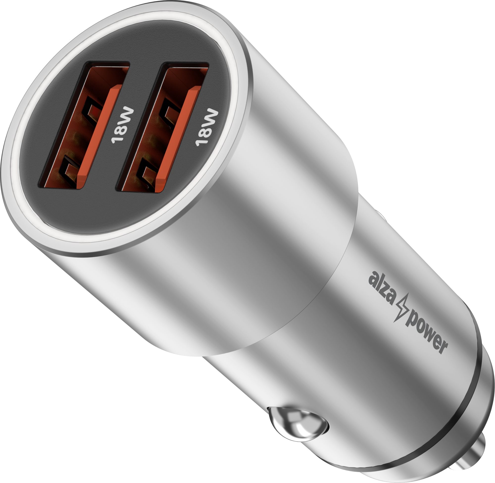 AlzaPower Car Charger X520 Fast Charge - ezüst
