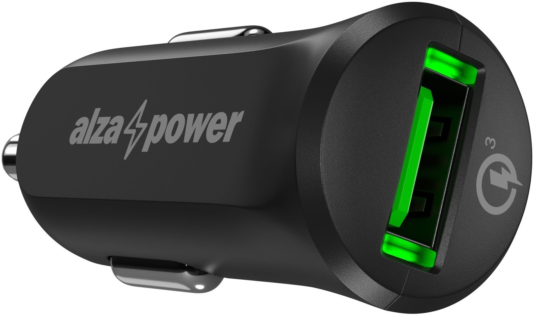 AlzaPower Car Charger X311 Quick Charge 3.0 fekete
