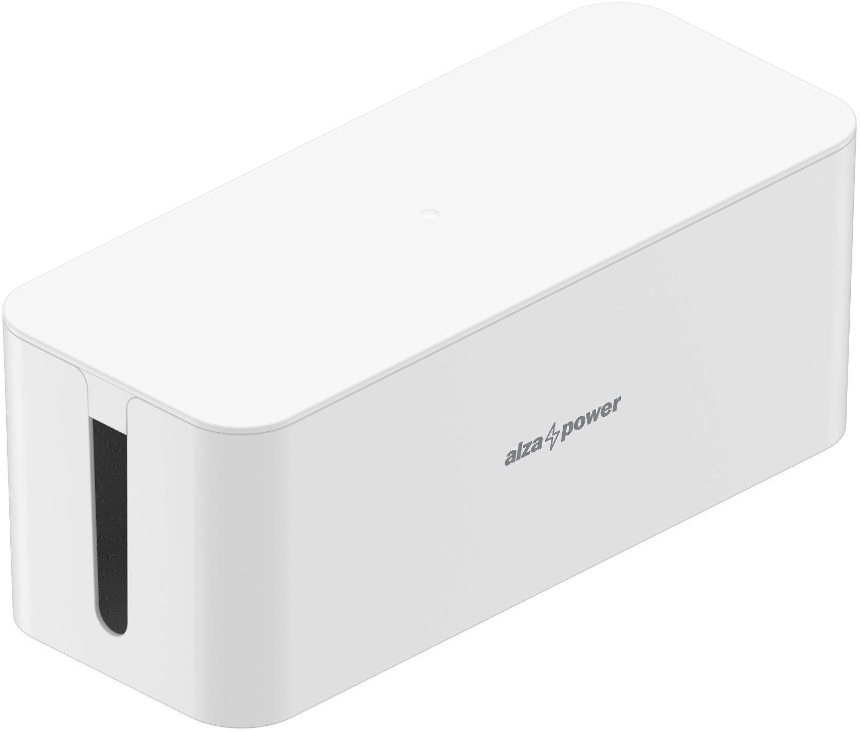 AlzaPower Cable Box Basic Medium fehér