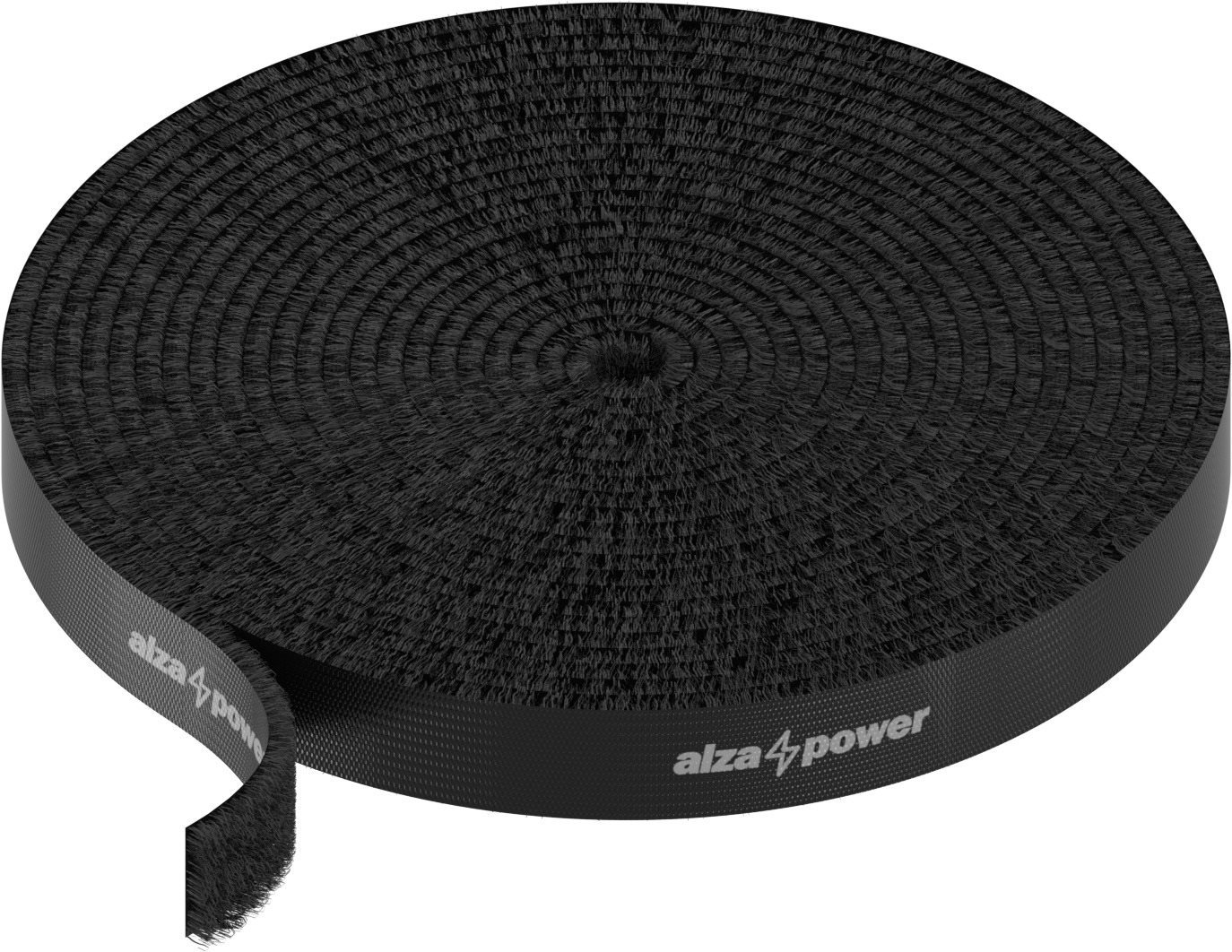 AlzaPower VelcroStrap+ Roll 5m fekete