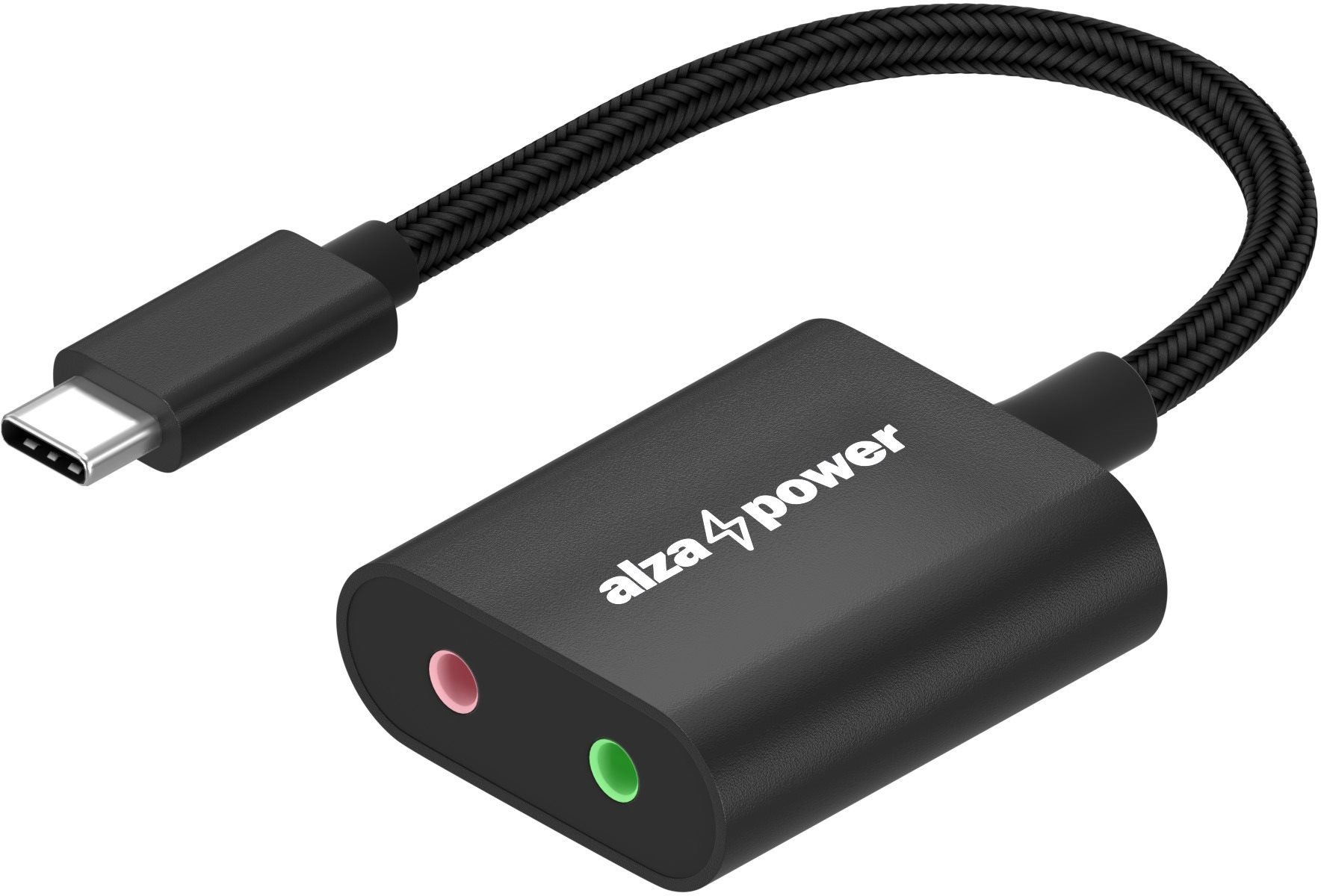 AlzaPower External Sound Card X250 matt fekete