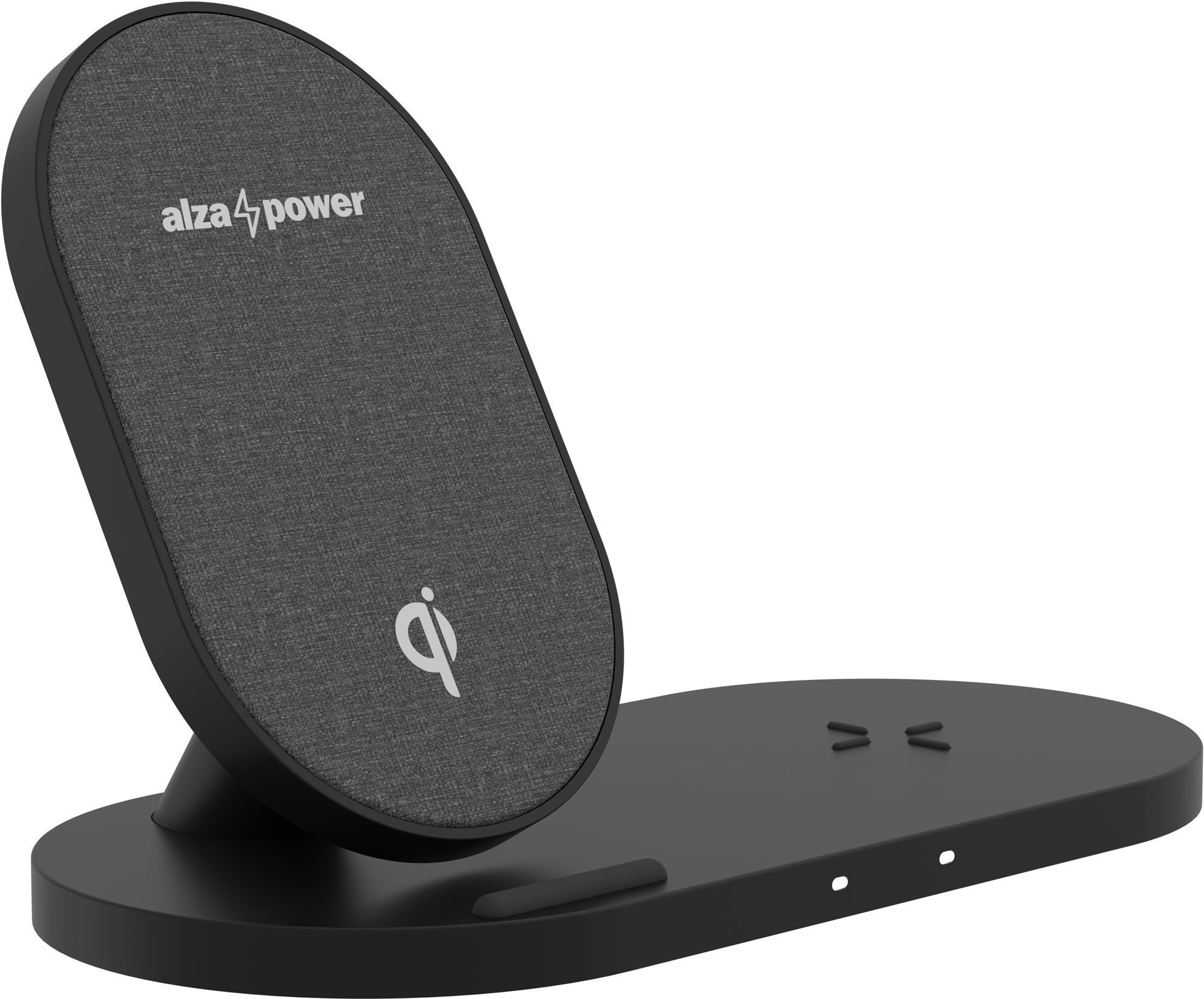 AlzaPower WC200 Wireless Dual Fast Charger fekete