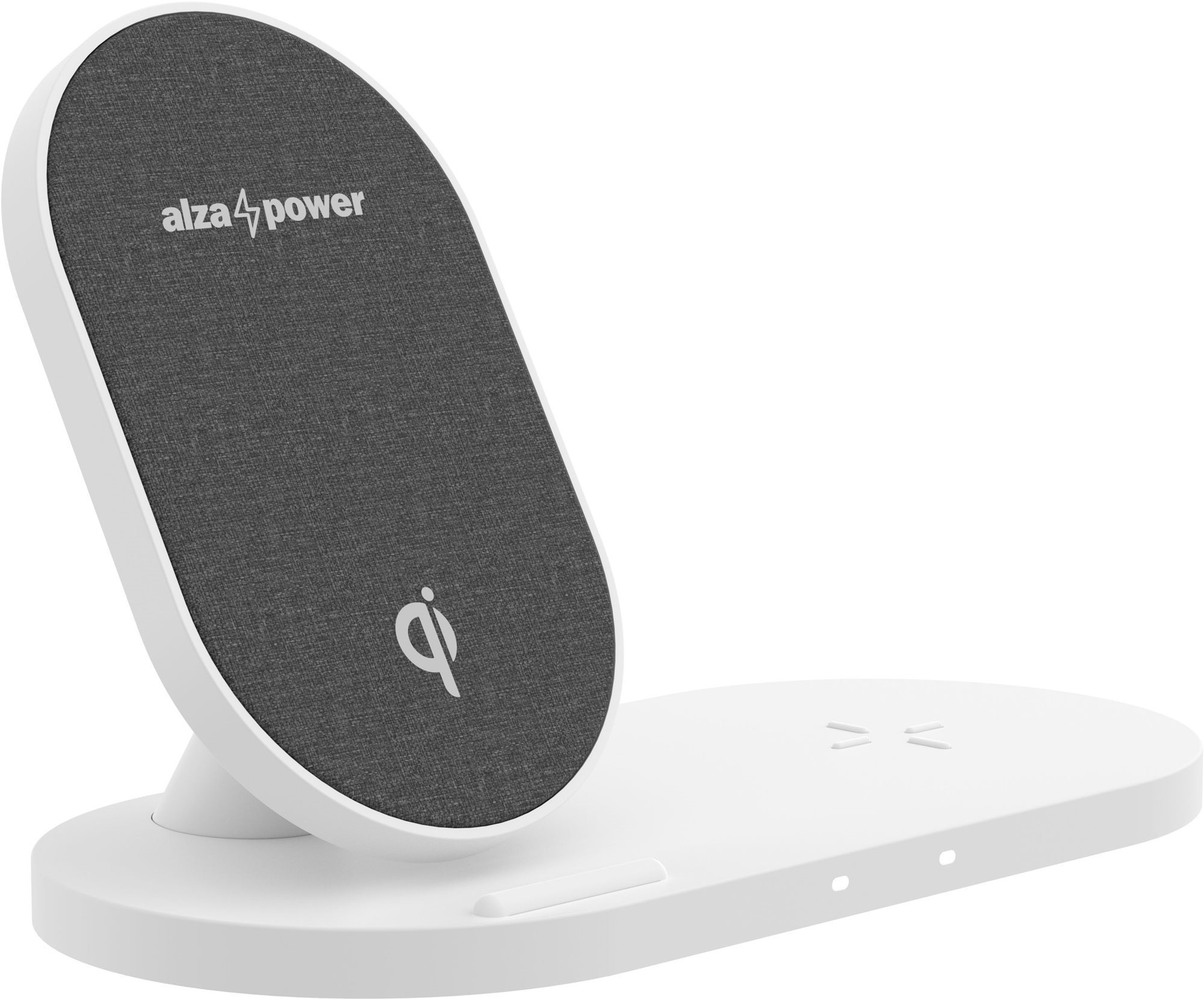 AlzaPower WC200 Wireless Dual Fast Charger fehér