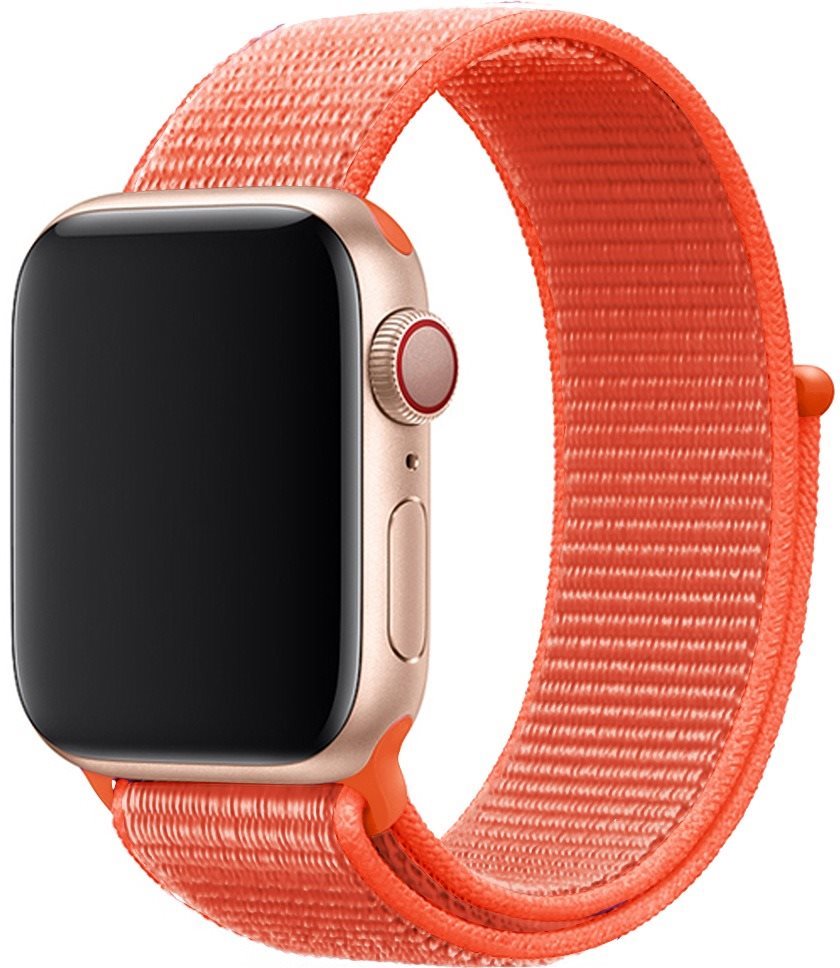 Eternico Airy Apple Watch 42mm / 44mm / 45mm - Apricot Orange and Orange edge