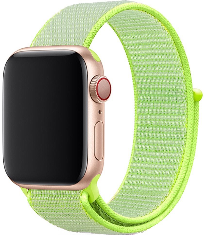 Eternico Airy Apple Watch 38mm / 40mm / 41mm - Satin Green and Green edge