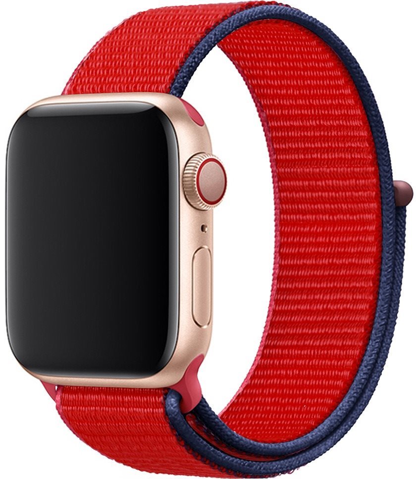 Eternico Airy Apple Watch 42mm / 44mm / 45mm - Chilly Red and Blue edge