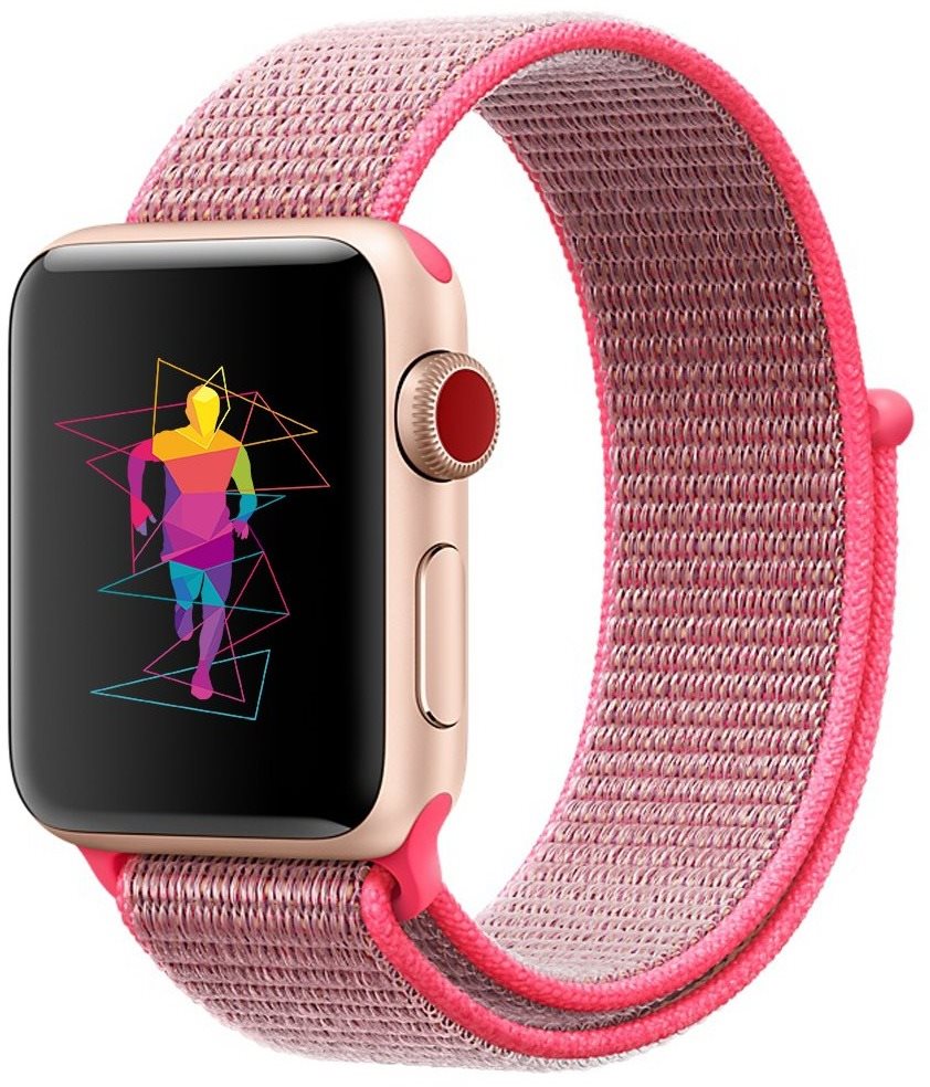 Eternico Airy Apple Watch 38mm / 40mm / 41mm - Ballerina Pink and Pink edge