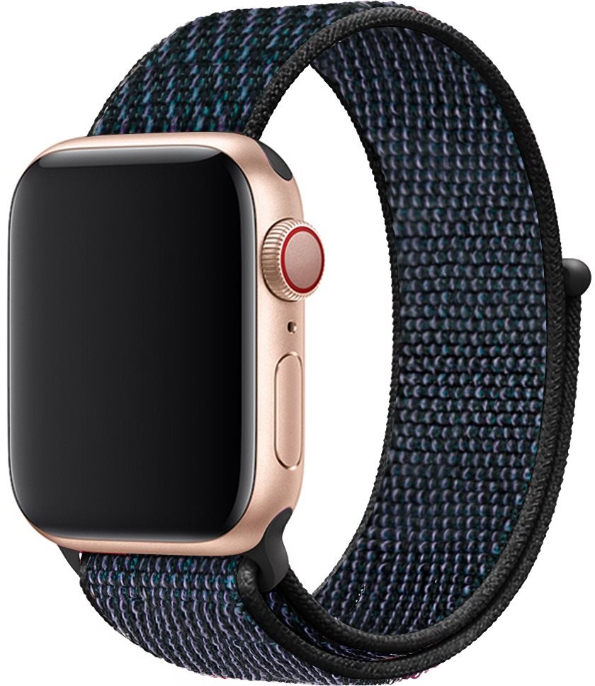 Eternico Airy Apple Watch 38mm / 40mm / 41mm - Purple And green And black edge