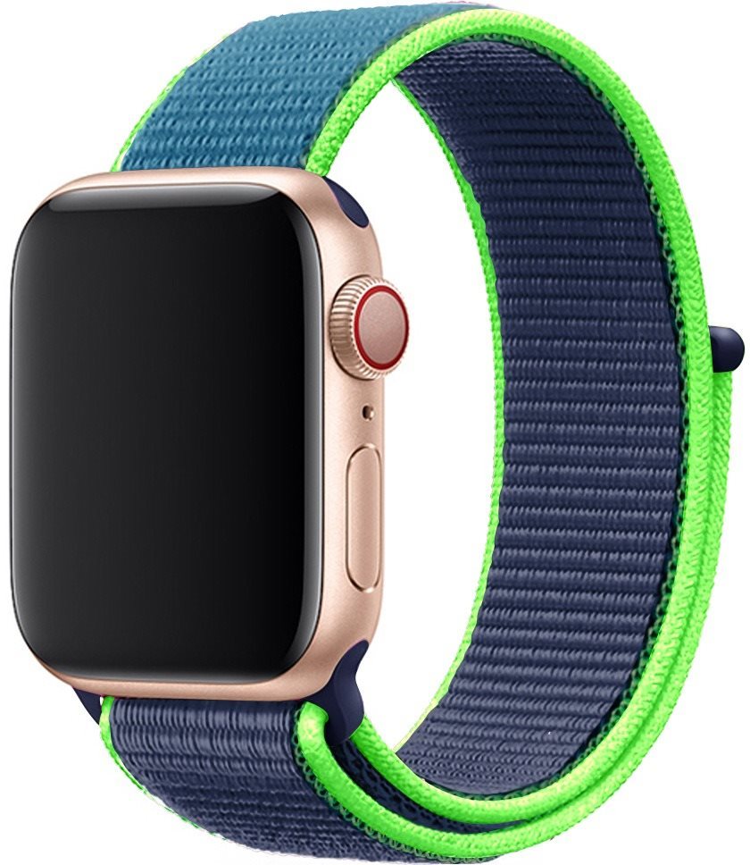 Eternico Airy Apple Watch 38mm / 40mm / 41mm - Night Blue and Green edge