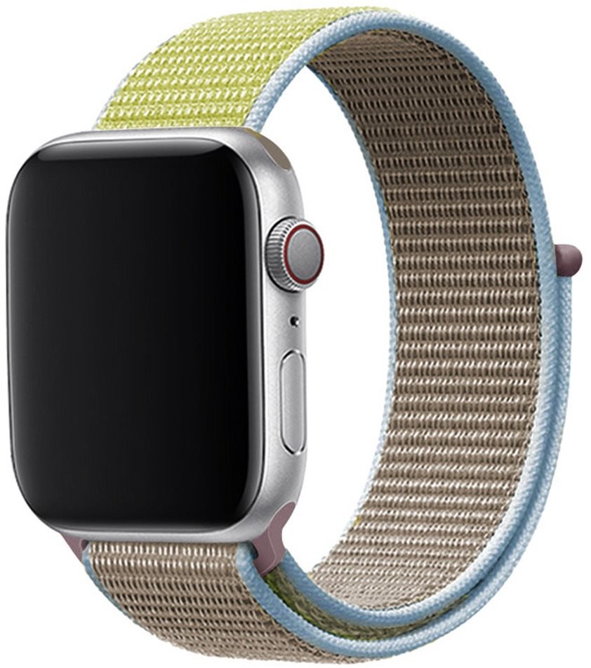 Eternico Airy Apple Watch 38mm / 40mm / 41mm - Biscuit Gold and Blue edge