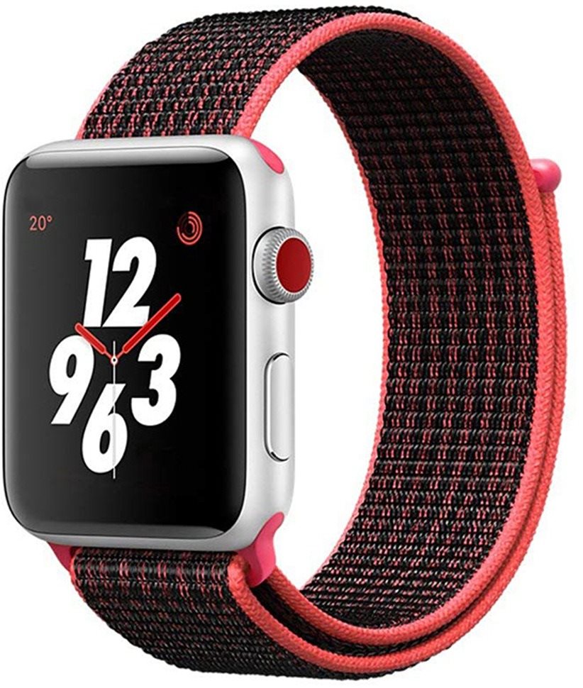 Eternico Airy Apple Watch 38mm / 40mm / 41mm - Rustic Red and Red edge