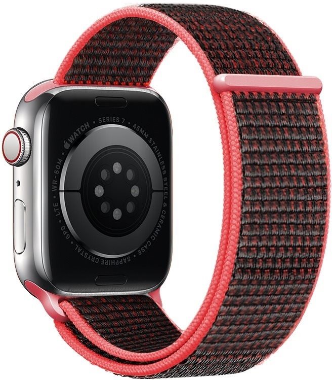 Eternico Airy Apple Watch 42mm / 44mm / 45mm - Rustic Red and Red edge