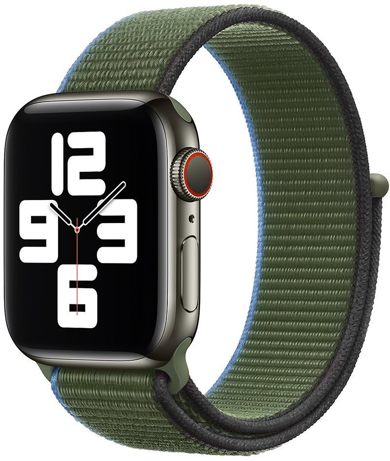 Eternico Airy Apple Watch 42mm / 44mm / 45mm - Ebony Green