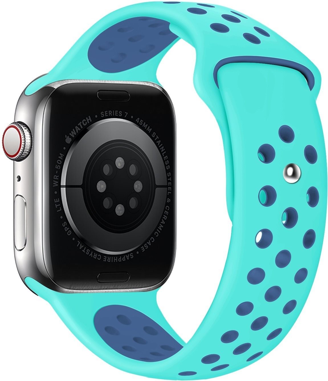 Eternico Sporty Apple Watch 42mm / 44mm / 45mm - Sky Blue and Aquamarine