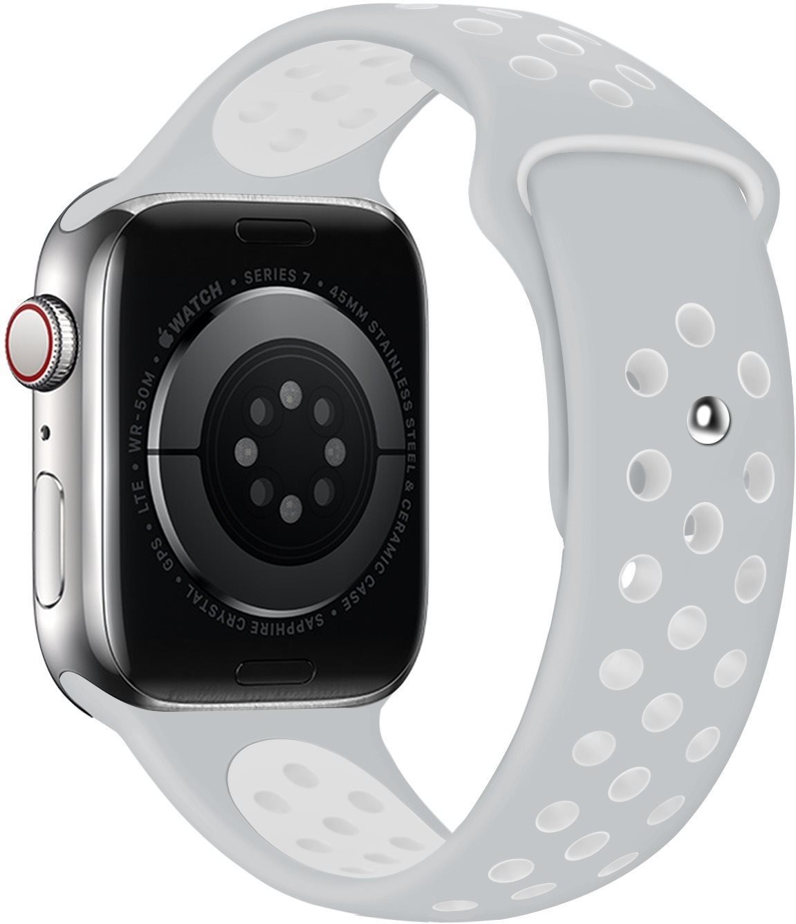 Eternico Sporty Apple Watch 38mm / 40mm / 41mm - Cloud White and Gray