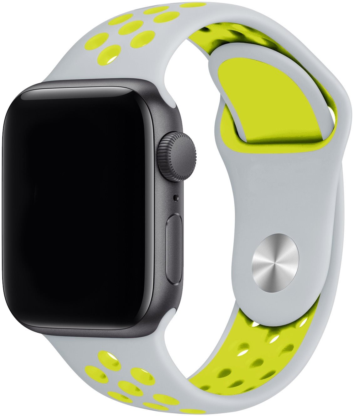 Eternico Sporty Apple Watch 42mm / 44mm / 45mm - Mustard Yellow and White