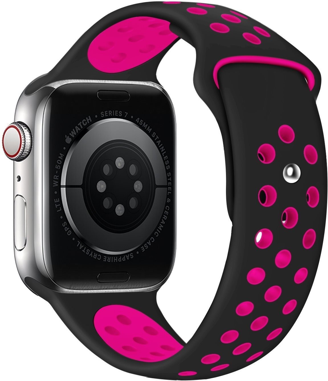 Eternico Sporty Apple Watch 38mm / 40mm / 41mm - Vibrant Pink and Black