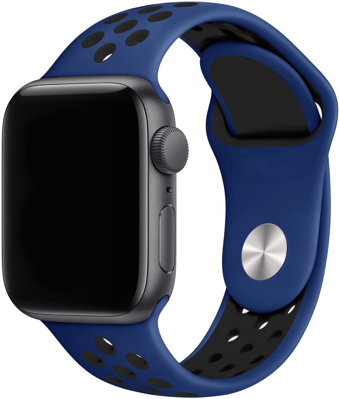 Eternico Sporty Apple Watch 38mm / 40mm / 41mm - Solid Black and Blue