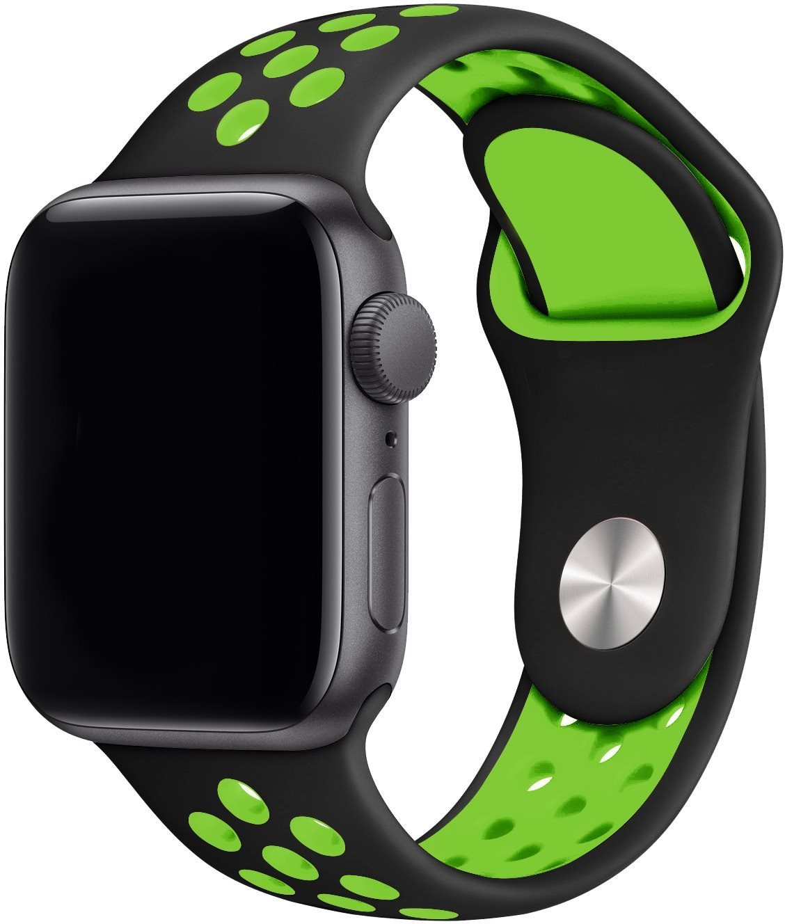 Eternico Sporty Apple Watch 38mm / 40mm / 41mm - Vibrant Green and Black