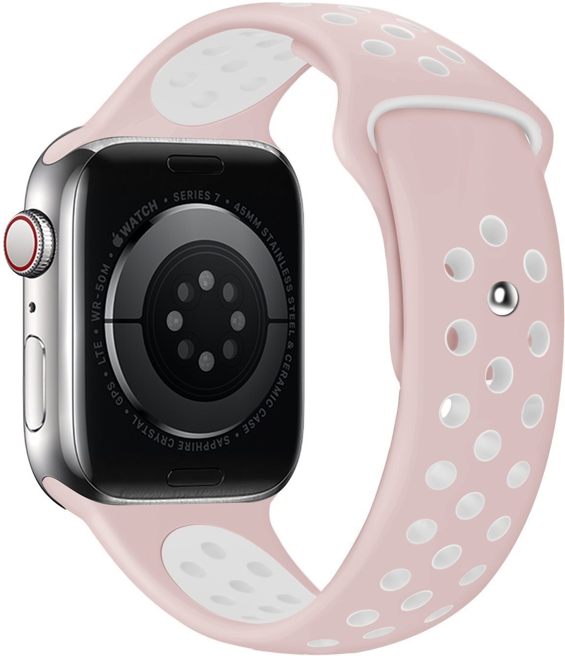 Eternico Sporty Apple Watch 38mm / 40mm / 41mm - Cloud White and Pink