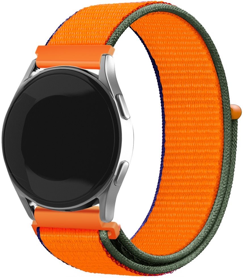 Eternico Airy Universal Quick Release 22mm - Coral Orange and Brown edge
