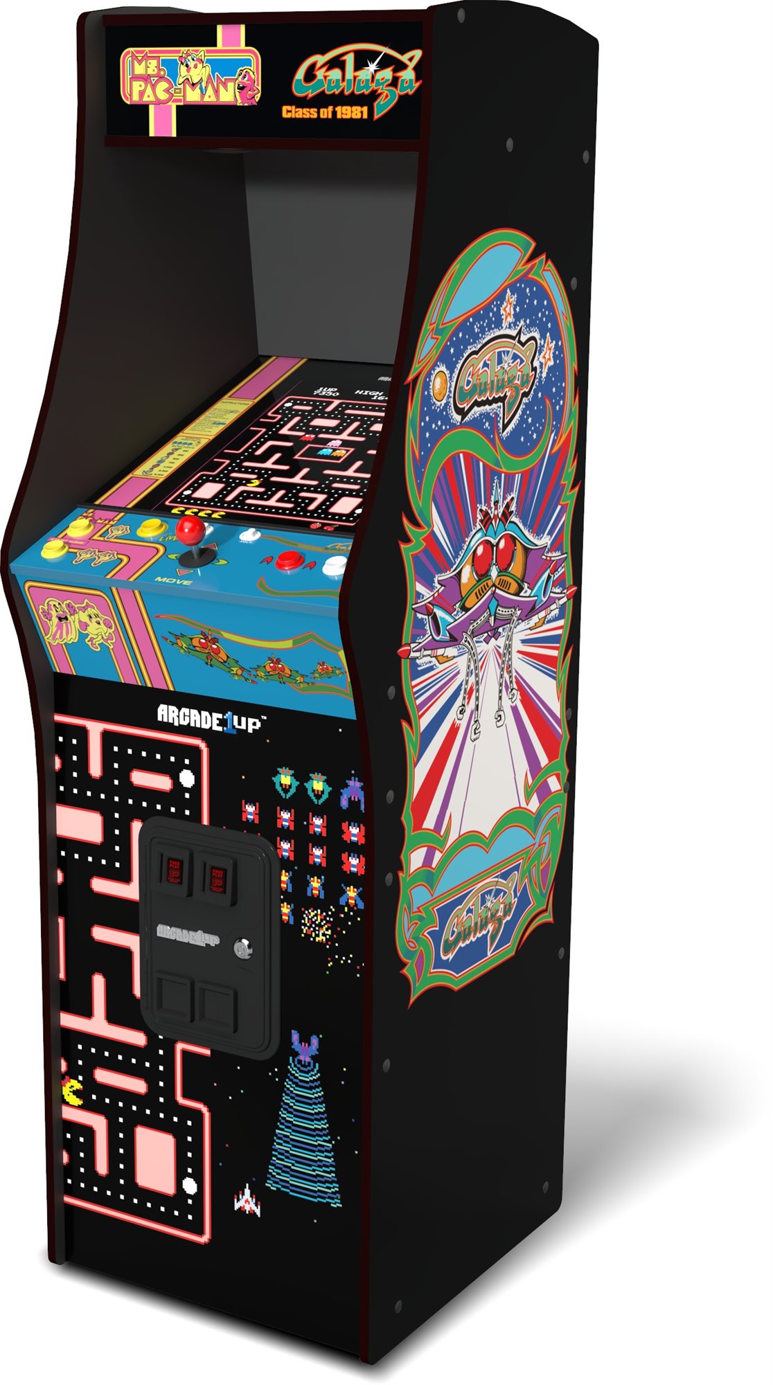 Arcade1up Ms. Pac-Man vs. Galaga Deluxe Arcade Machine