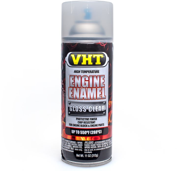 VHT Engine Enamel átlátszó fedőlakk motorokhoz, 288 °C-ig