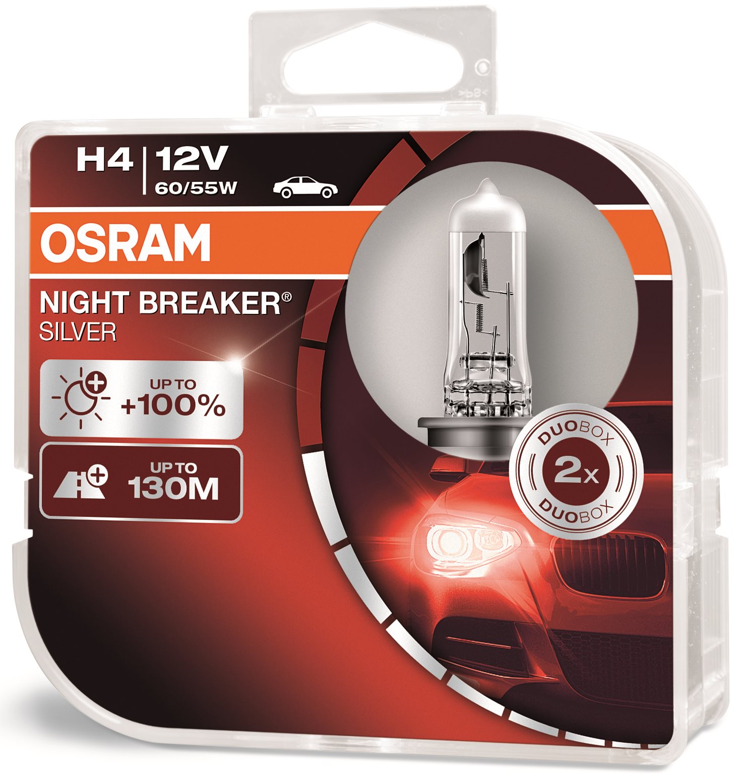 OSRAM H4 Night Breaker SILVER +100%, 2 db