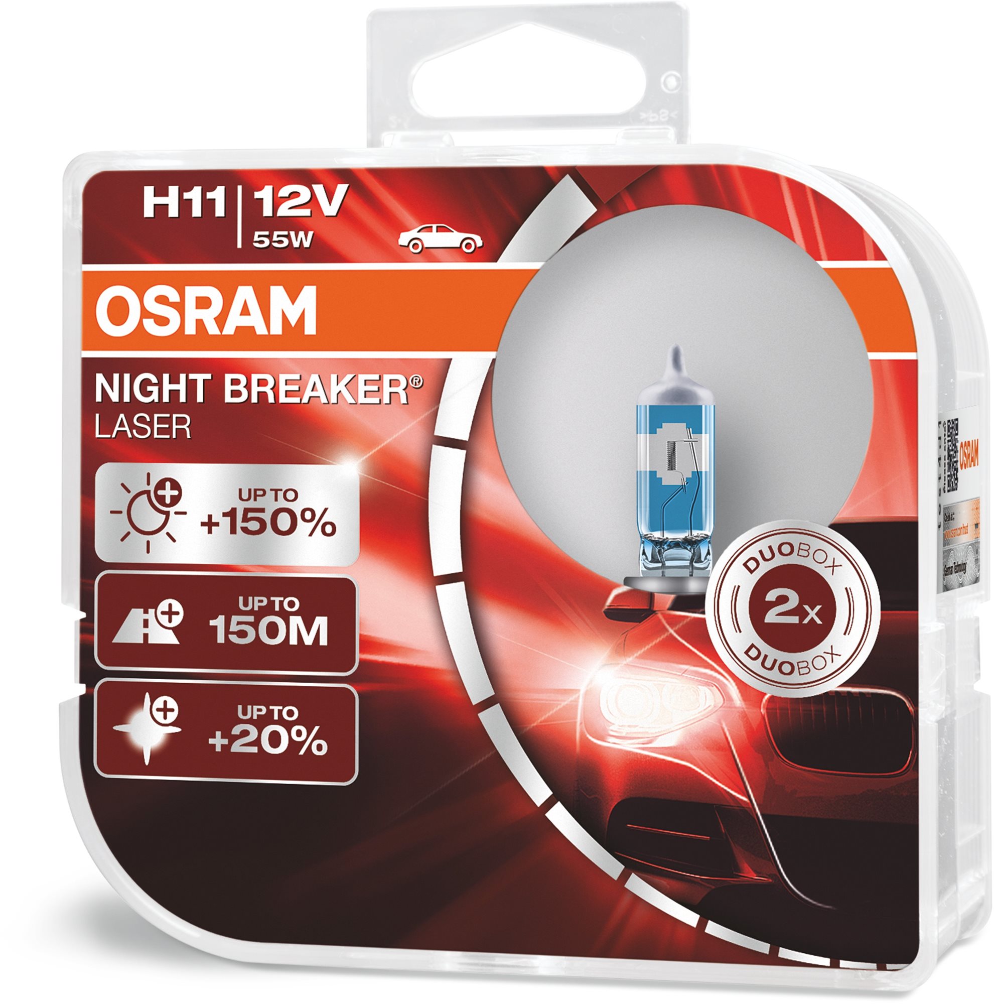 OSRAM H11 Night Breaker Laser Next Generation +150%, 2 db