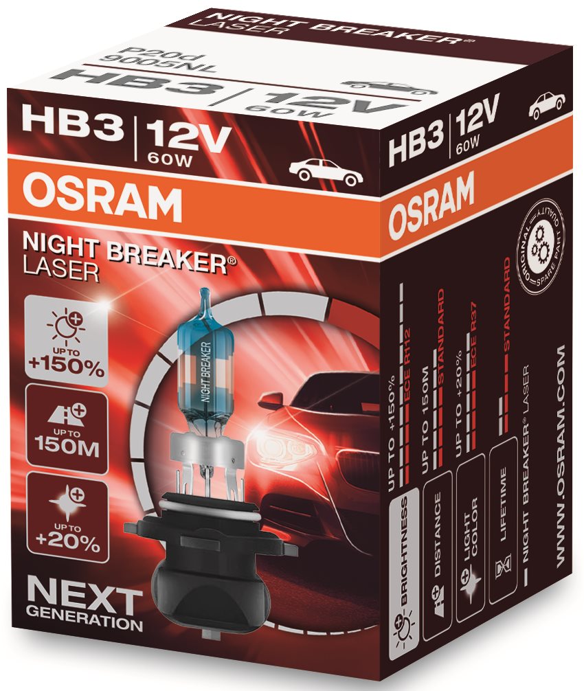 OSRAM HB3 Night Breaker Laser Next Generation +150%