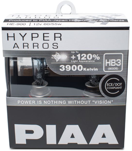 PIAA Hyper Arros 3900K HB3 + 120%-kal több fény, 2 db