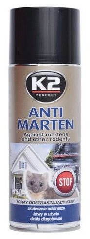 K2 kábelvédő spray nyestek és rágcsálók ellen, 400 ml
