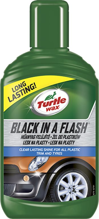 Turtle Wax GL Black in a Flash - külső műanyag fényező 300 ml