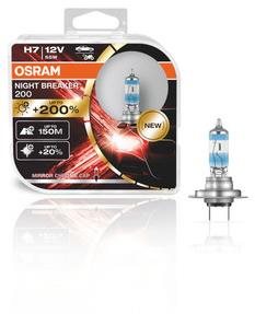 OSRAM H7 NIGHT BREAKER 200, +200%, DUO BOX