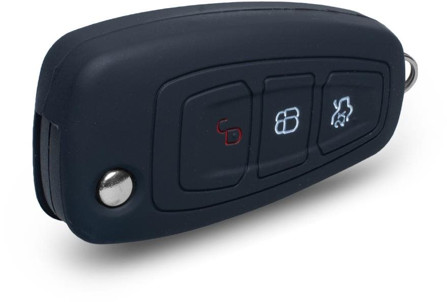 Ochranné silikonové pouzdro na klíč pro Ford s vystřelovacím klíčem, barva černá