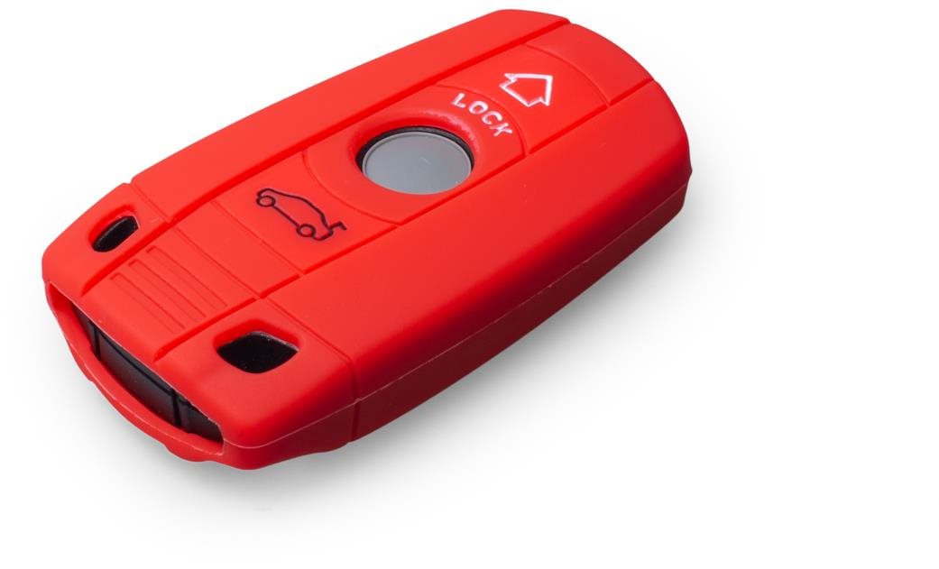 Ochranné silikonové pouzdro na klíč pro BMW, barva červená
