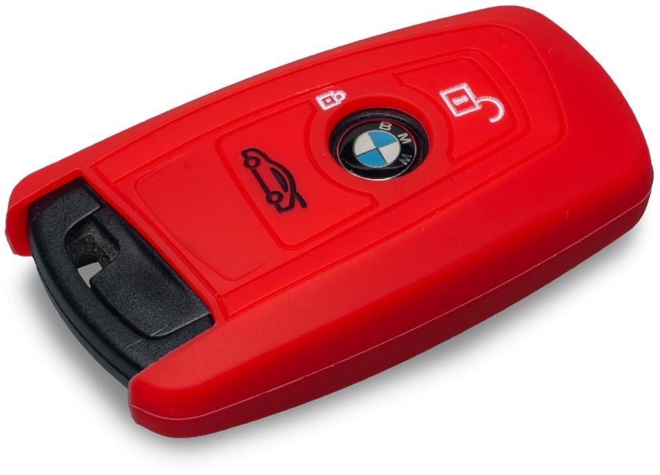 Ochranné silikonové pouzdro na klíč pro BMW novější modely, barva červená