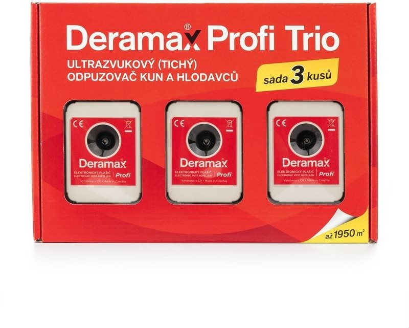 Deramax-Profi-Trio 3 db Deramax-Profi madárijesztőből és tartozékokból álló készlet